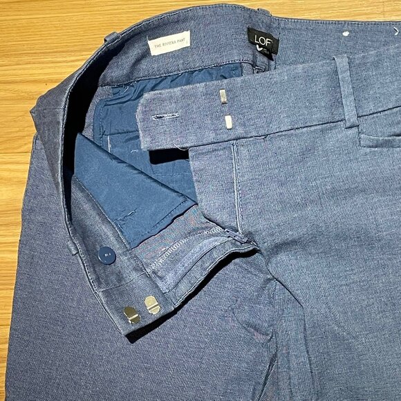 Loft Marisa The Riveria Blue Pant Size 6 - Picture 8 of 11